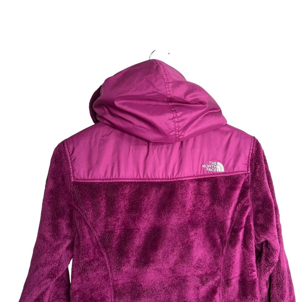 The North Face Womens Fleece Denali Jacket Medium Purple Magenta Zip Up Hood - Picture 10 of 13